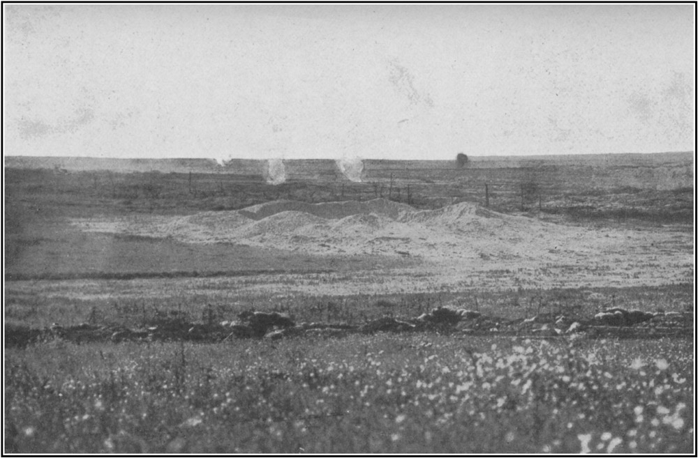 Photograph showing the Scene of the Successful British Advance at La Boisselle, taken from the British Front LineToList
