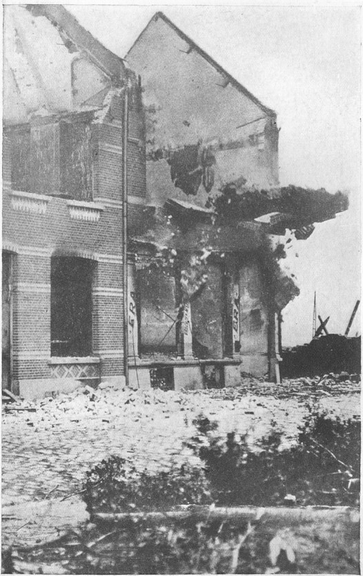 A House Hit by Artillery Fire