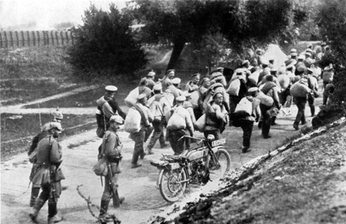 Russian Prisoners of War. Russian Front. WW1