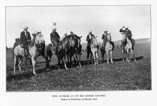 THE AUTHOR ON HIS HORSE KOCHBA