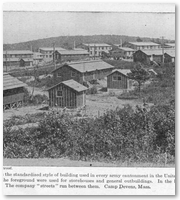 This picture shows the standardized style of building used in every army camp in the United States.