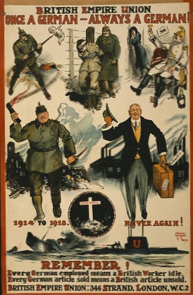 world war 1 propaganda posters. British post war propaganda