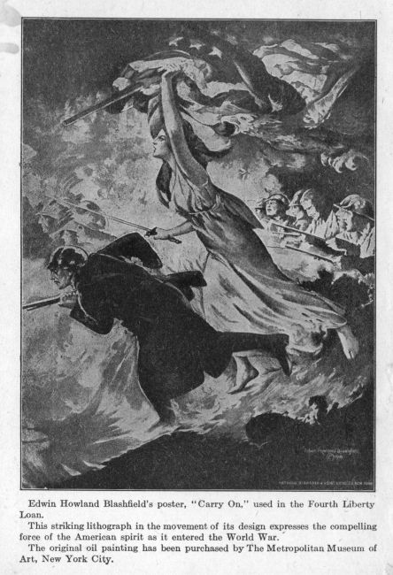 American World War One Propaganda. Lady Liberty Propaganda Poster