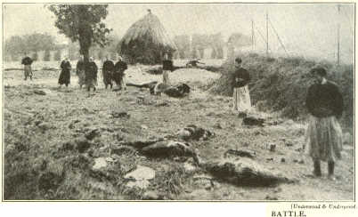 FRENCH ZOUAVES BURYING THE DEAD AFTER