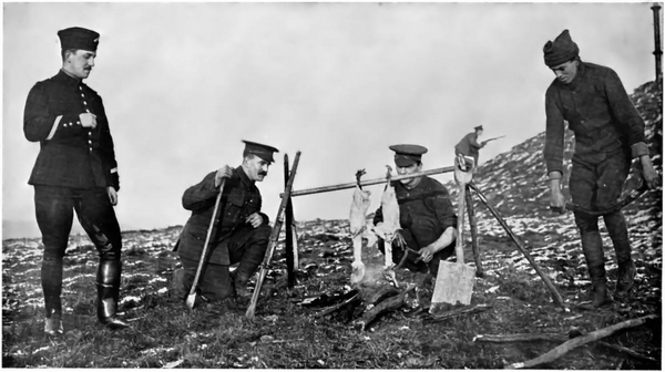 Christmas Dinner at the Front During World War 1