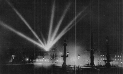 French antiaircraft searchlights
