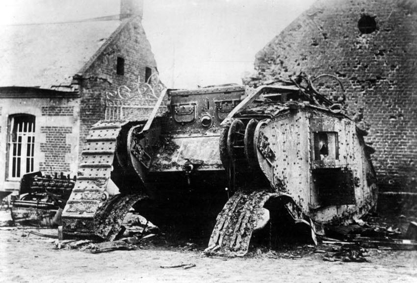 Destroyed British Tank