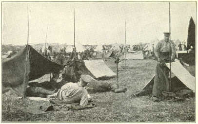 British Soldiers Resting in Camp During the Battle of the Marne